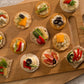 Vegetarian canapés